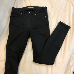 Madewell 9” High-Rise a Black Skinny Jeans 27 TL